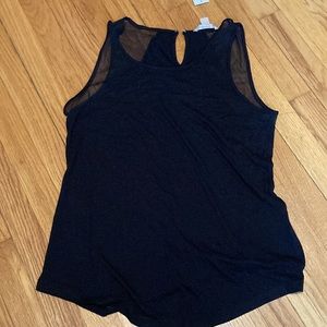 NWT!! BR black tank with illusion straps
